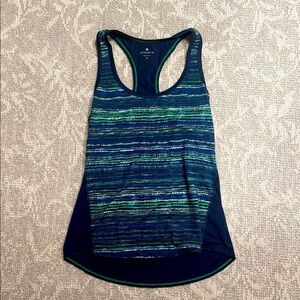 Athleta Women's Striped Tank Top in Blue and Green